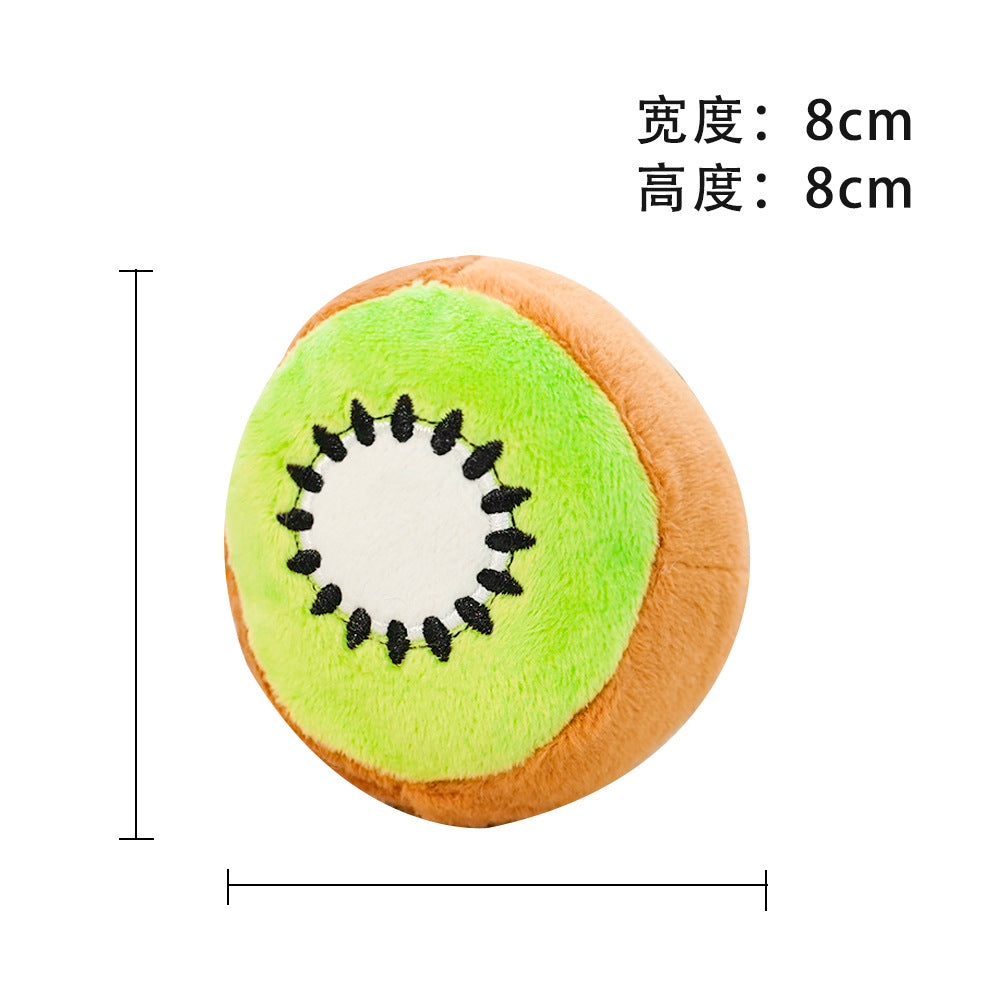 Pet plush avocado sounding toy Amazon popular tooth grinding to relieve boredom dog cat manufacturers wholesale supplies