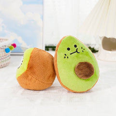 Pet plush avocado sounding toy Amazon popular tooth grinding to relieve boredom dog cat manufacturers wholesale supplies